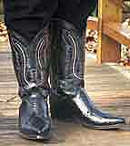 Black Cobra Cowboy Boots
