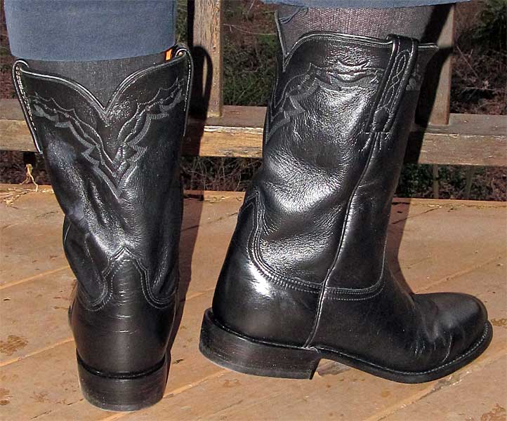 Lucchese Black Roper Boots