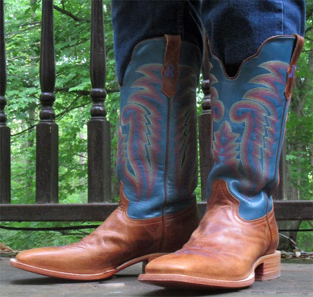 R. Watson Palamino Blue/Tan boots