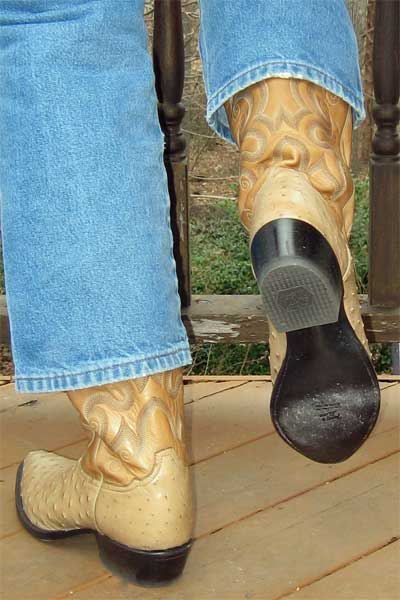 Tony Lama Oryx Ostrich Cowboy Boots