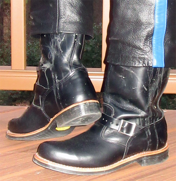 Cummed boots