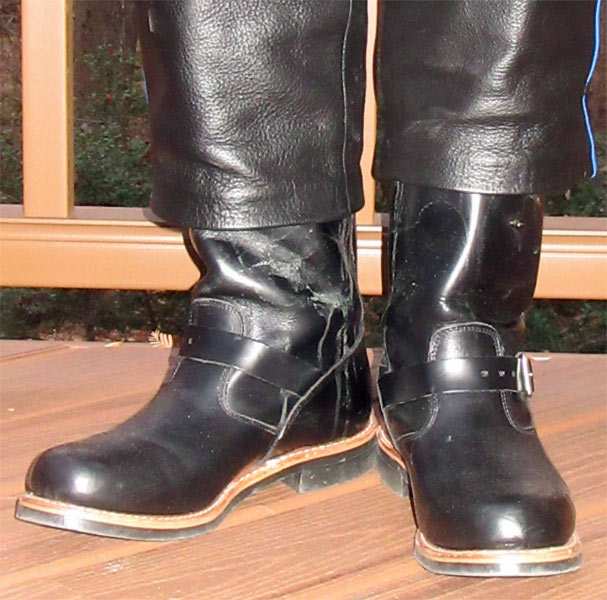 Cummed boots