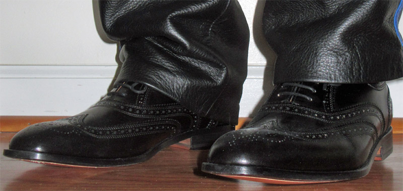3DM black oxford wingtip shoes