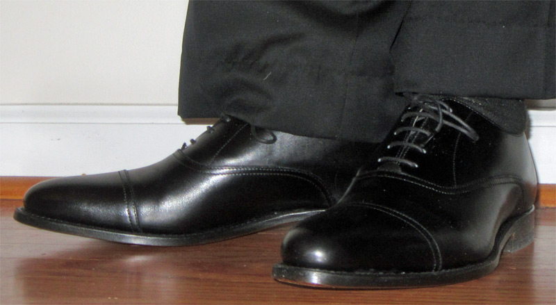 Charles Tyrwhitt Black cap toe dress shoes