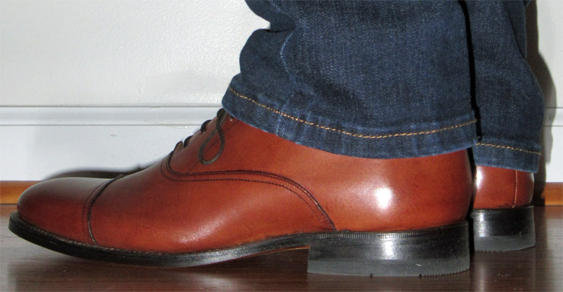 Charles Tyrwhitt Tan cap toe dress shoes