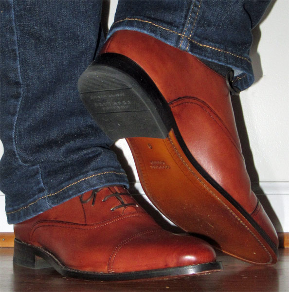 Charles Tyrwhitt Tan cap toe dress shoes
