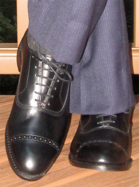 Allen Edmonds Fifth Avenue Black Leather Sole Dress Shoe