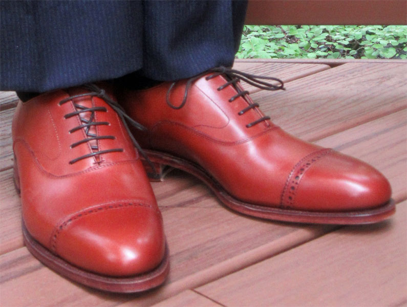 Meermin Copper brogued cap toe dress shoe