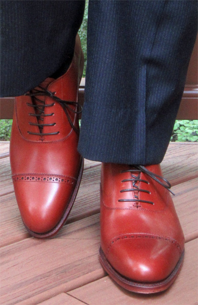 Meermin Copper brogued cap toe dress shoe