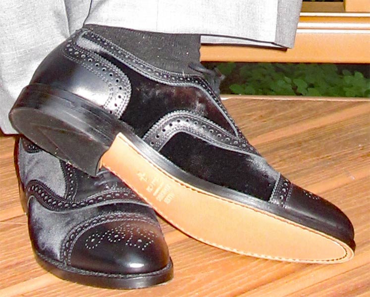 Allen Edmonds Strand Black Velvet Dress Shoe