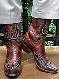 Lucchese Brown Wingtip Boots