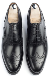 Meermin black wingtip dress shoes