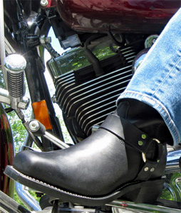 Boots on Harley